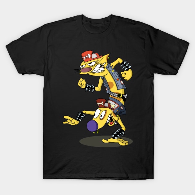 Cat Dog T-Shirt by duhstee_parker